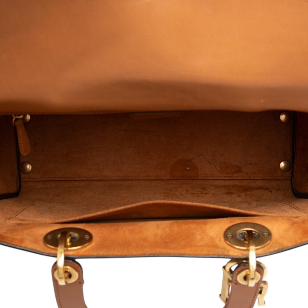 Pre-Loved Dior Large Ultra Matte Calfskin Cannage Embossed Lady Dior - Picture 4 of 8